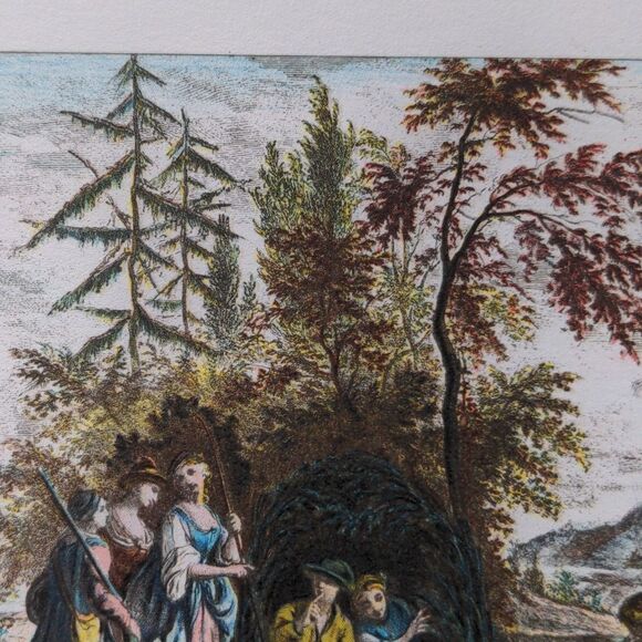 Giuseppe Zocchi vintage lithograph print Ottobre - Picture 8 of 15